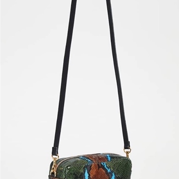 Clare V. Vivier Midi Sac in evergreen snake stripes - Picture 7 of 13